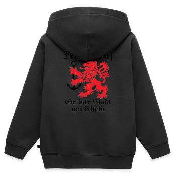 Dusseldorf Coolest city on the Rhine - Kids Premium Organic Zip-up Hoodie - black - Back - AI Model Kid Male (0cm)