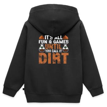 Bodenwissenschaftler Soil Science - Kids Premium Organic Zip-up Hoodie - black - Back - AI Model Kid Male (0cm)