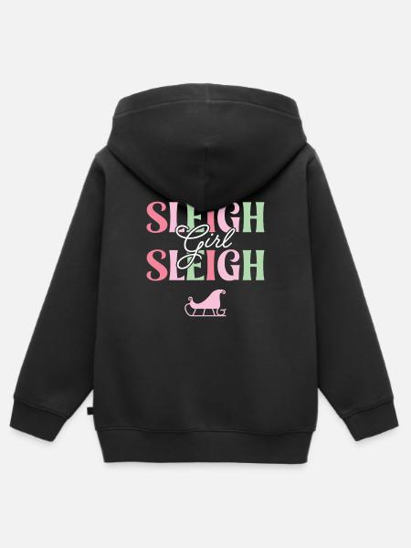 Schlitten Mädchen Schlitten - Kinder Premium Organic Zip Hoodie - Schwarz