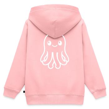 Squid - Kids Premium Organic Zip-up Hoodie - rose - Back - AI Model Kid Female (0cm)