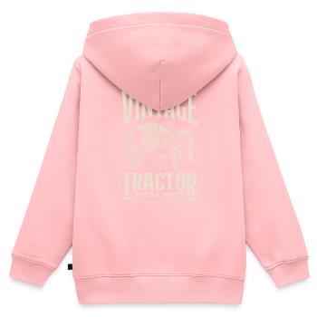 Vintage Tractor Farmer Birthday Born In 1932 - Kids Premium Organic Zip-up Hoodie - rose - Back - AI Model Kid Female (0cm)