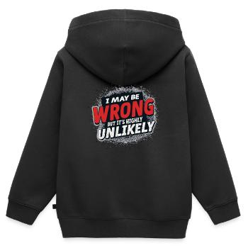 CITATION TENDANCE - Sweat Premium à capuche zippé enfant bio - noir - Dos - AI Model Kid Male (0cm)