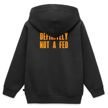 Certainement pas une déclaration humoristique de la Fed - Sweat Premium à capuche zippé enfant bio - noir - Dos - AI Model Kid Male (0cm)
