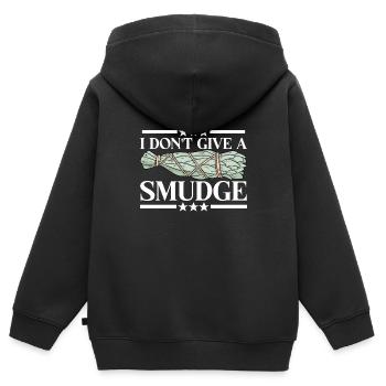 Kräuter Räuchern Smudging Spirituell - Kinder Premium Organic Zip Hoodie - Schwarz - Hinten - AI Model Kid Male (0cm)