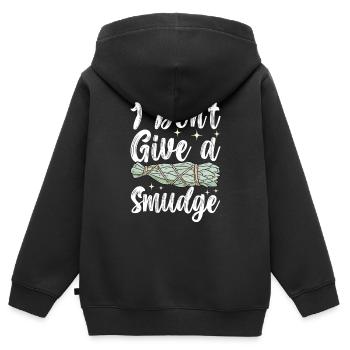 Kräuter Räuchern Smudging Spirituell - Kinder Premium Organic Zip Hoodie - Schwarz - Hinten - AI Model Kid Male (0cm)