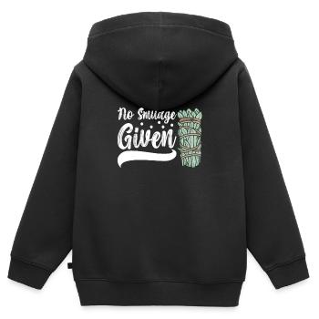Kräuter Räuchern Smudging Spirituell - Kinder Premium Organic Zip Hoodie - Schwarz - Hinten - AI Model Kid Male (0cm)