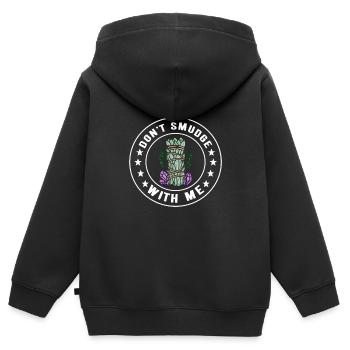 Kräuter Räuchern Smudging Spirituell - Kinder Premium Organic Zip Hoodie - Schwarz - Hinten - AI Model Kid Male (0cm)