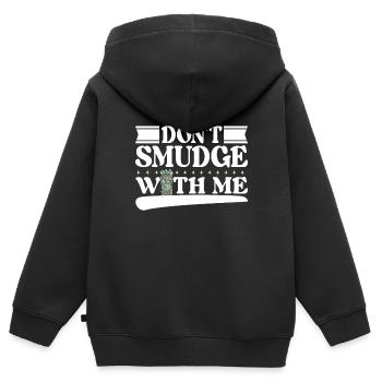 Kräuter Räuchern Smudging Spirituell - Kinder Premium Organic Zip Hoodie - Schwarz - Hinten - AI Model Kid Male (0cm)
