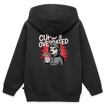 Single Valentine's Day Love Cupid Funny Saying - Kids Premium Organic Zip-up Hoodie - black - Back - AI Model Kid Male (0cm)