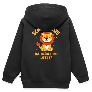 Junge Einschulung - Schulkind 2025" - Kinder Premium Organic Zip Hoodie - Schwarz - Hinten - AI Model Kid Male (0cm)
