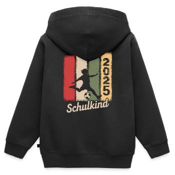 Schulkind 2025 Mädchen Junge Einschulung Geschenke - Kinder Premium Organic Zip Hoodie - Schwarz - Hinten - AI Model Kid Male (0cm)