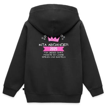 Children Daycare Graduates 2025 Daycare Graduates - Kids Premium Organic Zip-up Hoodie - black - Back - AI Model Kid Male (0cm)