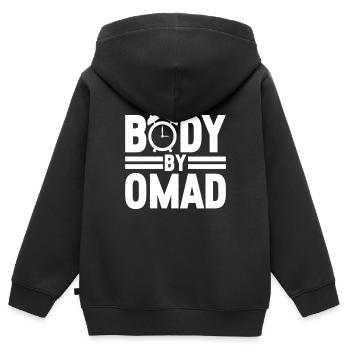 Intermittent fasting Intermittent fasting - Kids Premium Organic Zip-up Hoodie - black - Back - AI Model Kid Male (0cm)