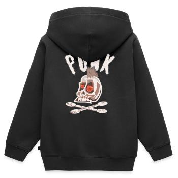 Punk - Kids Premium Organic Zip-up Hoodie - black - Back - AI Model Kid Male (0cm)