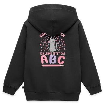 Bye Bye Kindergarten Kita Abgänger 2026 Mädchen - Kinder Premium Organic Zip Hoodie - Schwarz - Hinten - AI Model Kid Male (0cm)