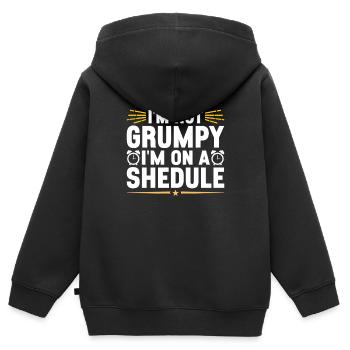 Intermittent fasting Intermittent fasting - Kids Premium Organic Zip-up Hoodie - black - Back - AI Model Kid Male (0cm)