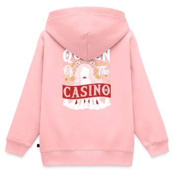 Jackpot Gambling Casino Theme Party - Kinder Premium Organic Zip Hoodie - Rosa - Hinten - AI Model Kid Female (0cm)