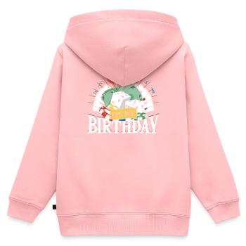 Gaming Salon Jackpot Casino Mein Geburtstagskasino - Kinder Premium Organic Zip Hoodie - Rosa - Hinten - AI Model Kid Female (0cm)