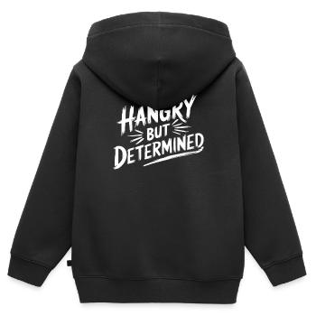 Intermittent fasting Intermittent fasting - Kids Premium Organic Zip-up Hoodie - black - Back - AI Model Kid Male (0cm)