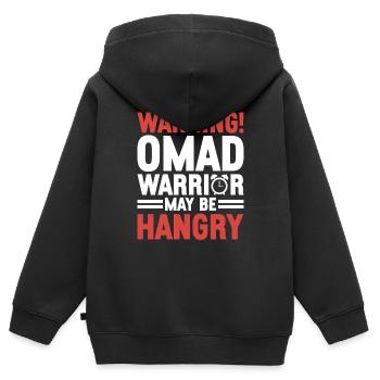 Intermittent fasting Intermittent fasting - Kids Premium Organic Zip-up Hoodie - black - Back - AI Model Kid Male (0cm)