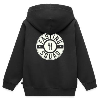 Intermittent fasting Intermittent fasting - Kids Premium Organic Zip-up Hoodie - black - Back - AI Model Kid Male (0cm)