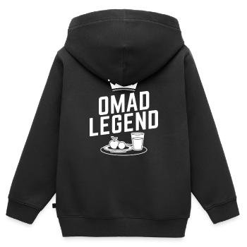 Intermittent fasting Intermittent fasting - Kids Premium Organic Zip-up Hoodie - black - Back - AI Model Kid Male (0cm)