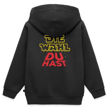 Die Wahl du hast - SPD Wähler - Stimme - Kinder Premium Organic Zip Hoodie - Schwarz - Hinten - AI Model Kid Male (0cm)