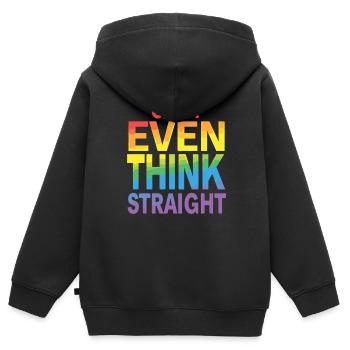 Pride LGBTQ Pride Regenbogen Pride Gay Pride Lgbtq - Kinder Premium Organic Zip Hoodie - Schwarz - Hinten - AI Model Kid Male (0cm)