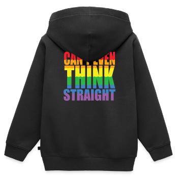 Pride LGBTQ Pride Regenbogen Pride Gay Pride Lgbtq - Kinder Premium Organic Zip Hoodie - Schwarz - Hinten - AI Model Kid Male (0cm)