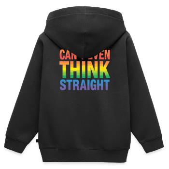 Pride LGBTQ Pride Regenbogen Pride Gay Pride Lgbtq - Kinder Premium Organic Zip Hoodie - Schwarz - Hinten - AI Model Kid Male (0cm)