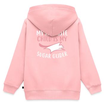 Sugar glider - Kids Premium Organic Zip-up Hoodie - rose - Back - AI Model Kid Female (0cm)