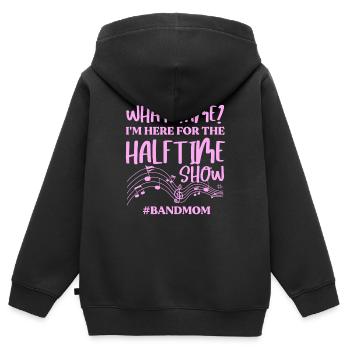Pour quel match je suis ici : le spectacle de la mi-temps Marching - Sweat Premium à capuche zippé enfant bio - noir - Dos - AI Model Kid Male (0cm)