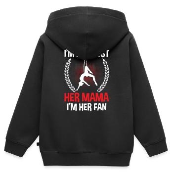 Circus Trapez Für Trapezkünstlerkostüm - Kinder Premium Organic Zip Hoodie - Schwarz - Hinten - AI Model Kid Male (0cm)