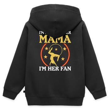 Circus Trapez Für Trapezkünstlerkostüm - Kinder Premium Organic Zip Hoodie - Schwarz - Hinten - AI Model Kid Male (0cm)