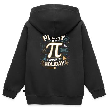 Pi Day Ist Mein Lieblingstag – Pi Day Fans und - Kinder Premium Organic Zip Hoodie - Schwarz - Hinten - AI Model Kid Male (0cm)