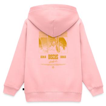 Diskusfisch Buntbarsch Aquarium Fischhalter - Kinder Premium Organic Zip Hoodie - Rosa - Hinten - AI Model Kid Female (0cm)