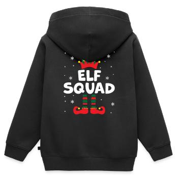 eleven squad artboard 1 - Kids Premium Organic Zip-up Hoodie - black - Back - AI Model Kid Male (0cm)