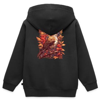 Rossignols Rossignol - Sweat Premium à capuche zippé enfant bio - noir - Dos - AI Model Kid Male (0cm)