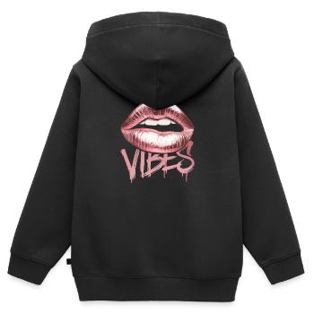 Lips Vibes Stylish art for the trend-conscious - Kids Premium Organic Zip-up Hoodie - black - Back - AI Model Kid Male (0cm)