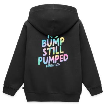 Keine Beule Immer noch Welpe Lustige Adoption Tie Dye - Kinder Premium Organic Zip Hoodie - Schwarz - Hinten - AI Model Kid Male (0cm)
