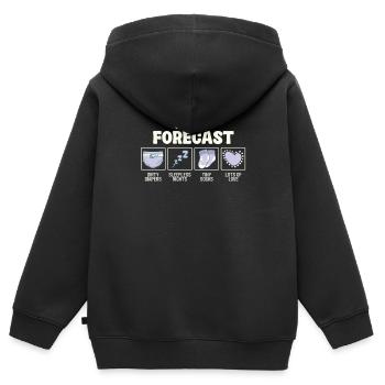 2025 Forecast: Diapers, Sleepless Nights, - Kids Premium Organic Zip-up Hoodie - black - Back - AI Model Kid Male (0cm)