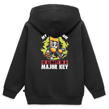 Music Teacher My Classroom Is Always Musician - Kids Premium Organic Zip-up Hoodie - black - Back - AI Model Kid Male (0cm)