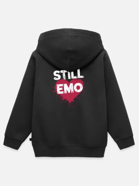 Still Emo! Emo Goth Alternative - Kinder Premium Organic Zip Hoodie - Schwarz