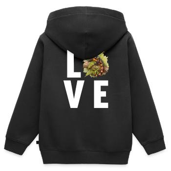 Salamandres Salamandres - Sweat Premium à capuche zippé enfant bio - noir - Dos - AI Model Kid Male (0cm)