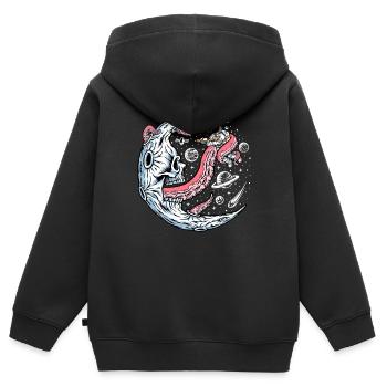 Bataille spatiale avec des tentacules extraterrestres - Sweat Premium à capuche zippé enfant bio - noir - Dos - AI Model Kid Male (0cm)