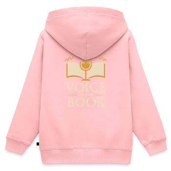 Der Audiobook Narration Club Audio Storyteller - Kinder Premium Organic Zip Hoodie - Rosa - Hinten - AI Model Kid Female (0cm)