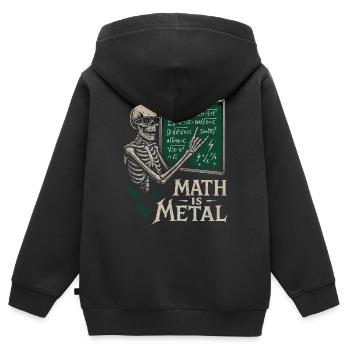Mathe Ist Metal Skelett Tafel Rock - Kinder Premium Organic Zip Hoodie - Schwarz - Hinten - AI Model Kid Male (0cm)