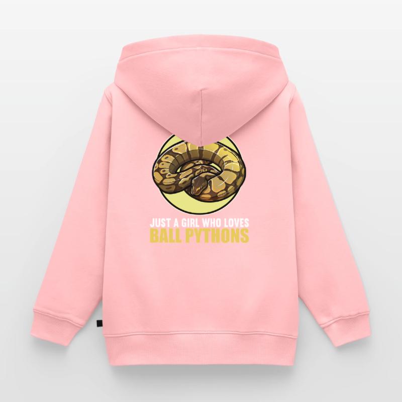 Ball Python Roi Python Roi Python Sweat Premium à capuche zippé enfant bio