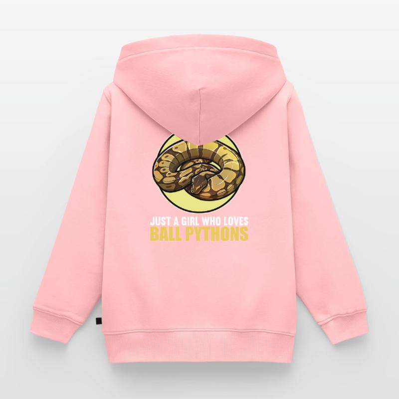 Ball Python Roi Python Roi Python Sweat Premium à capuche zippé enfant bio