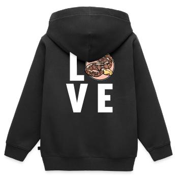 Gabon Vipers Gabon Vipers - Sweat Premium à capuche zippé enfant bio - noir - Dos - AI Model Kid Male (0cm)